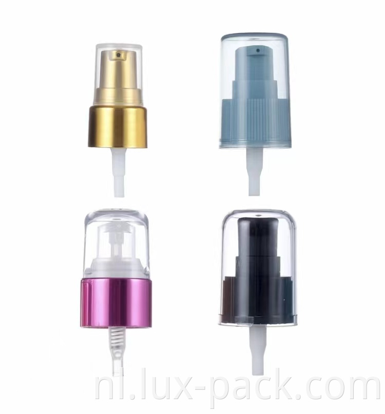 Groothandel op maat 20/410 24/410 28/410 Plastic PP Cosmetische fundering Behandeling Crèmpomp
